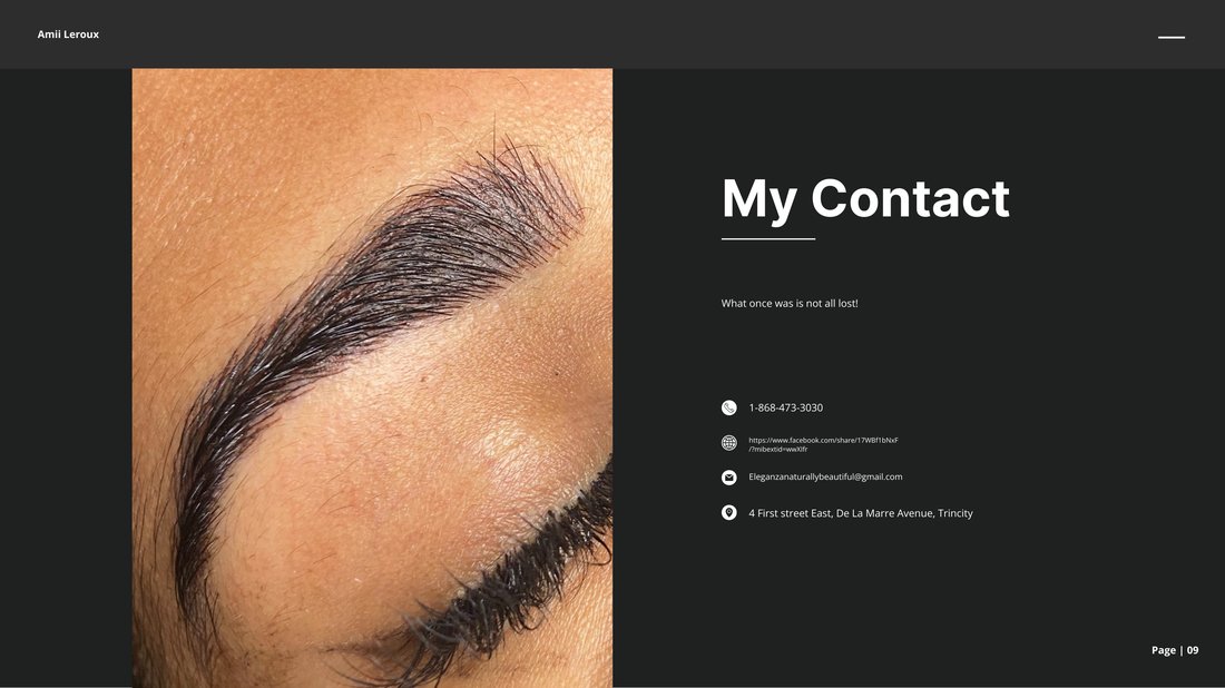Microblading before and after — sparse brow transformed to a full, natural shape